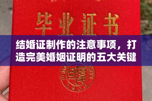 博白结婚证制作的注意事项，打造完美婚姻证明的五大关键点