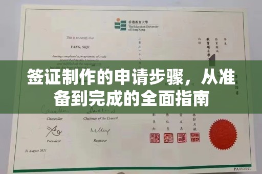 博白签证制作的申请步骤，从准备到完成的全面指南